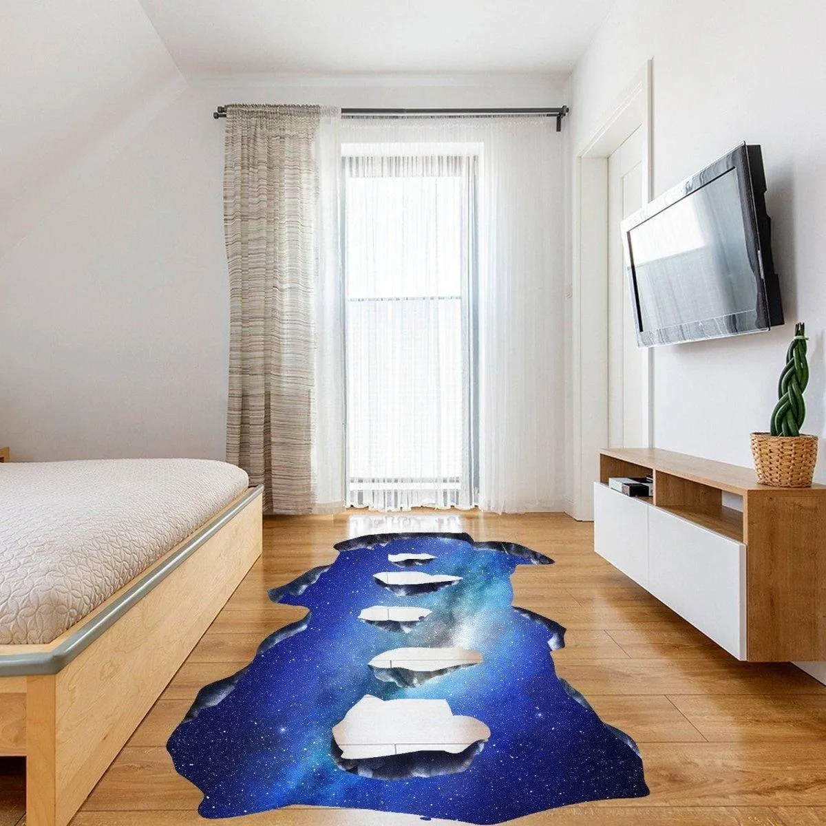 Galactic Skyway Floor Decal - Transform Your Space with a Celestial Journey