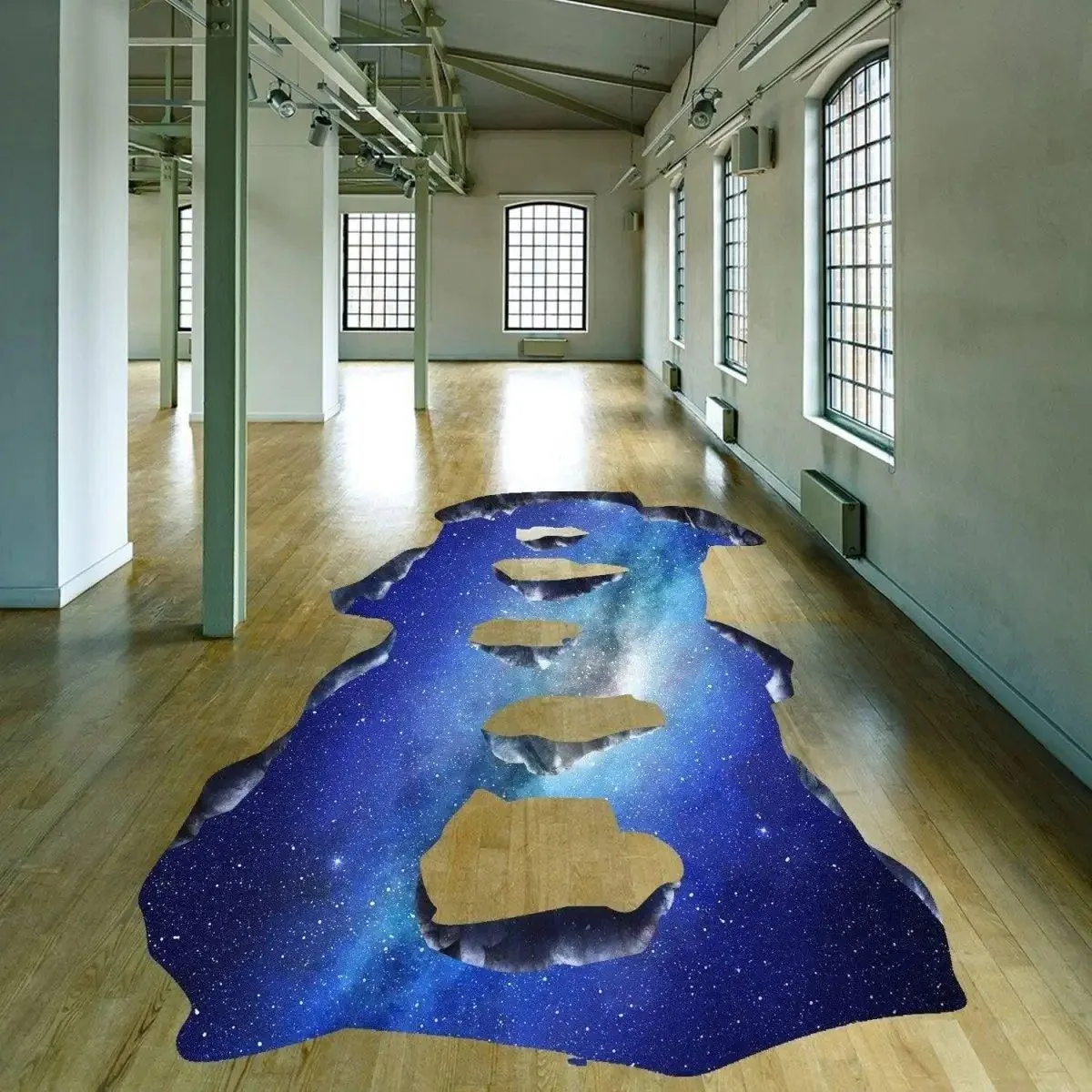 Galactic Skyway Floor Decal - Transform Your Space with a Celestial Journey