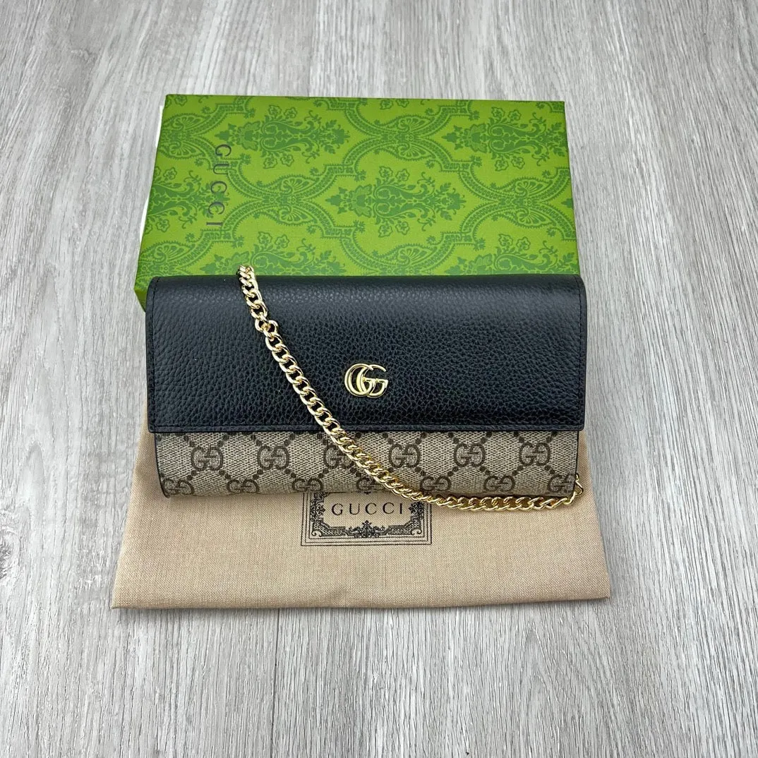 GC650 GG Marmont Chain Wallet / 7.5’’W x 4”H