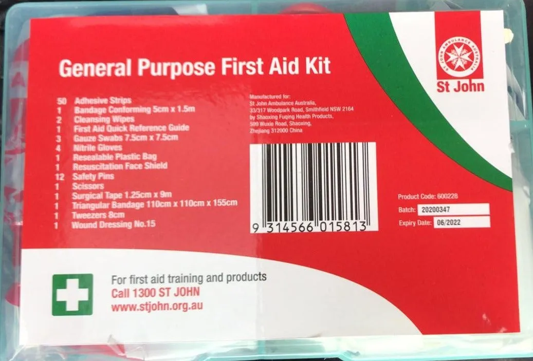 General Purpose First Aid Kit 80 Pieces