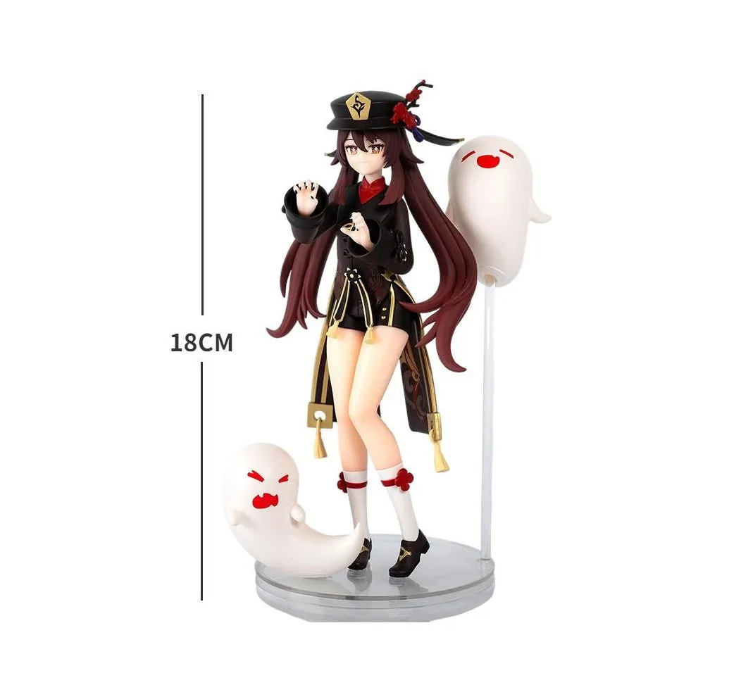 Genshin Impact Hu Tao Gaming Action Figure Waifu | 18 Cms |