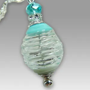 Gentle Path Artistic Glass Cremation Pendant