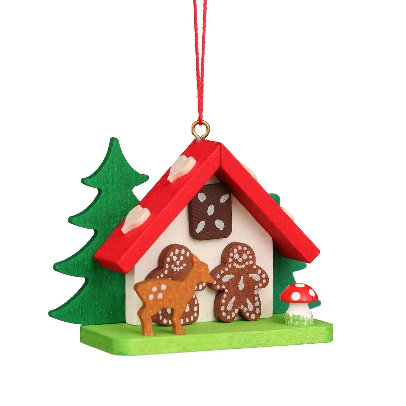 Gingerbread House with Baby Deer - Christmas tree decoration (Pre-Order Item)