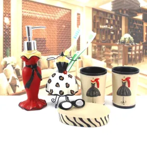 Girly Bathroom Accessory Set