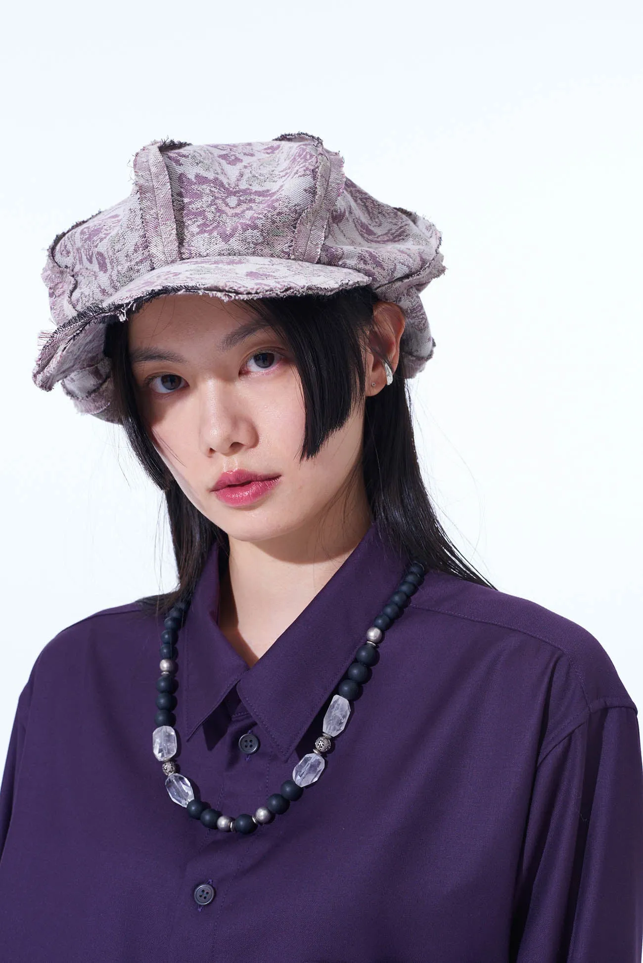 GOBELIN JACQUARD EIGHT-CONTACT CUT OFF CASQUETTE