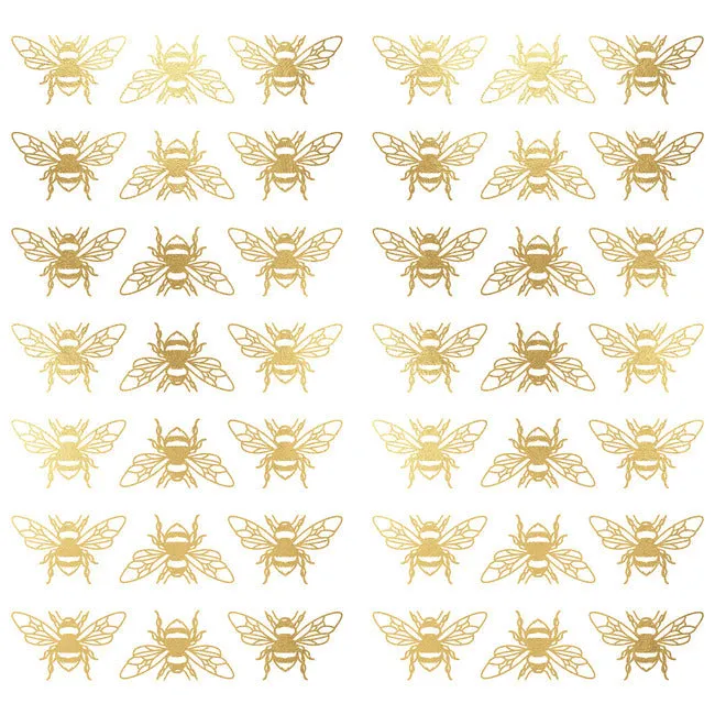 Gold Bee Peel And Stick Wall Decals