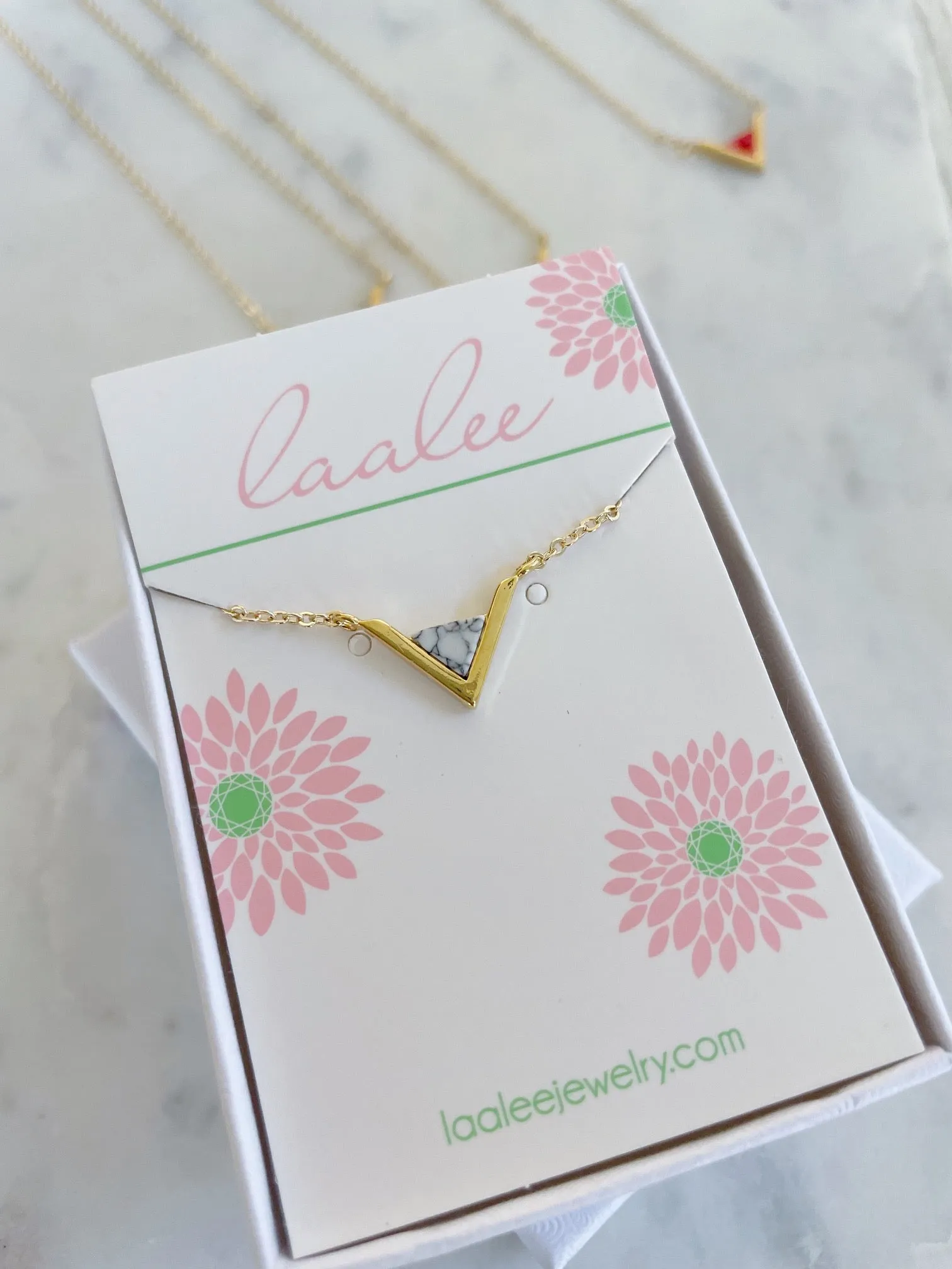 Gold Triangle Necklace