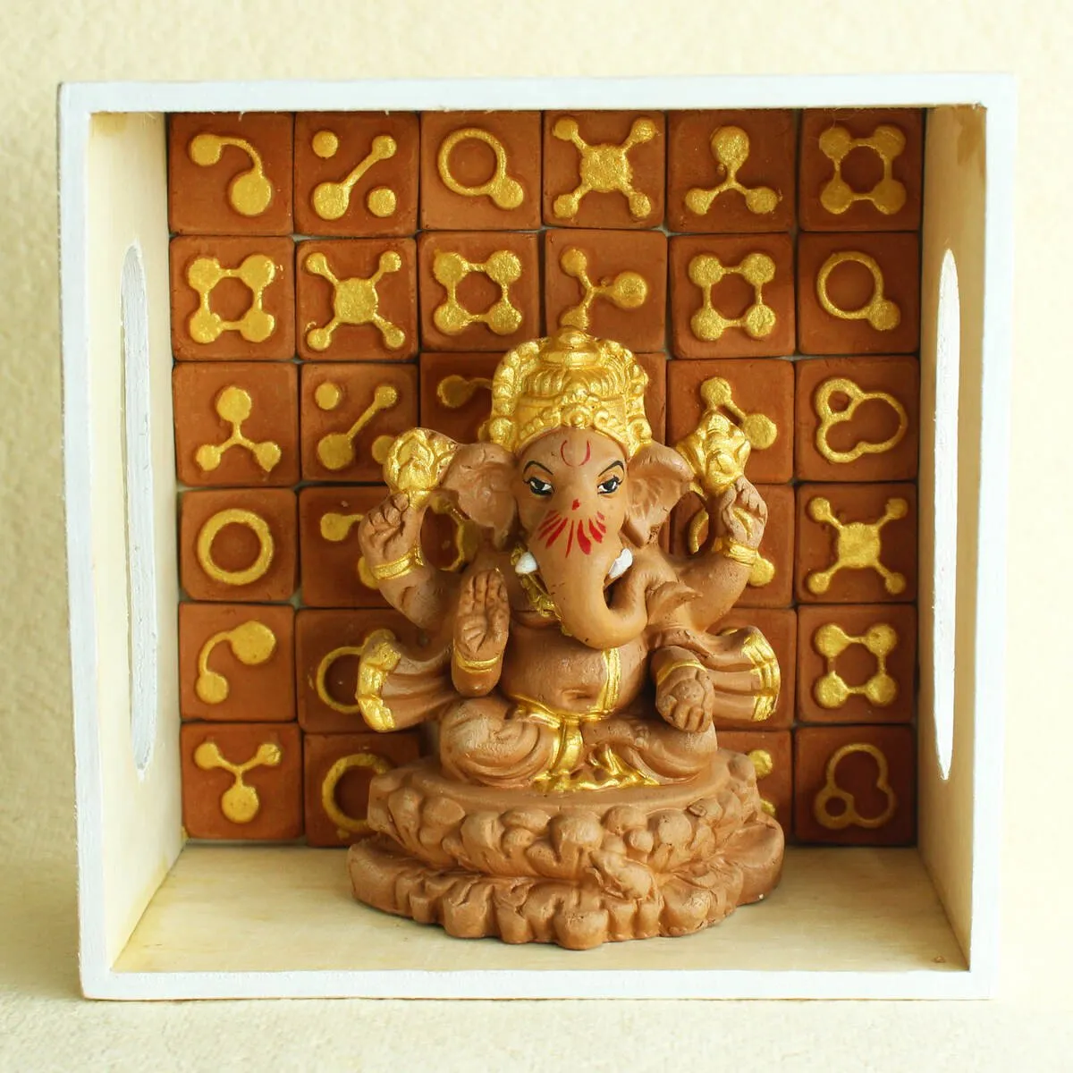 Handmade Terracotta Ganpati Idol- Little(XS)