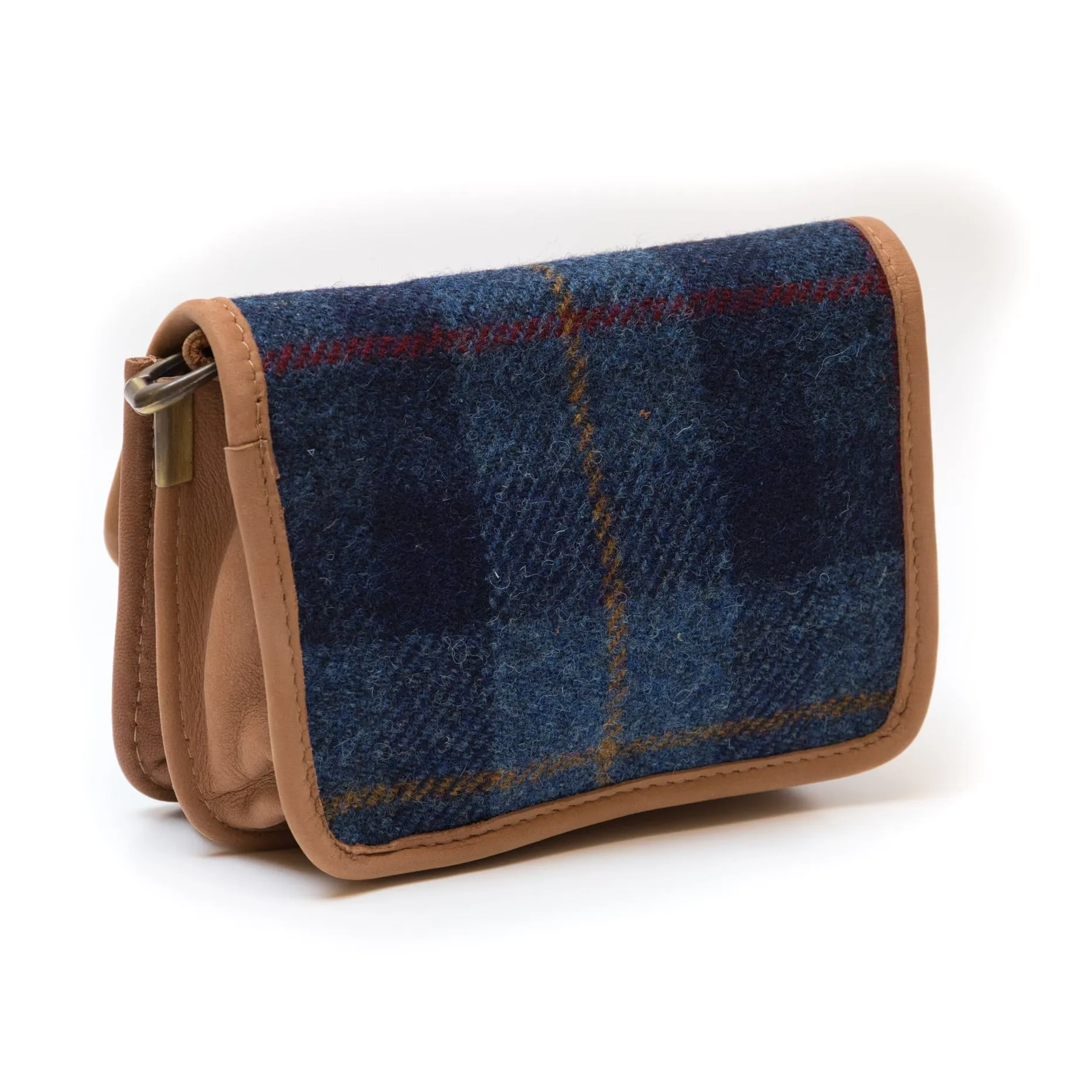 Harris Tweed and Leather Purse 100% Handmade in Scotland