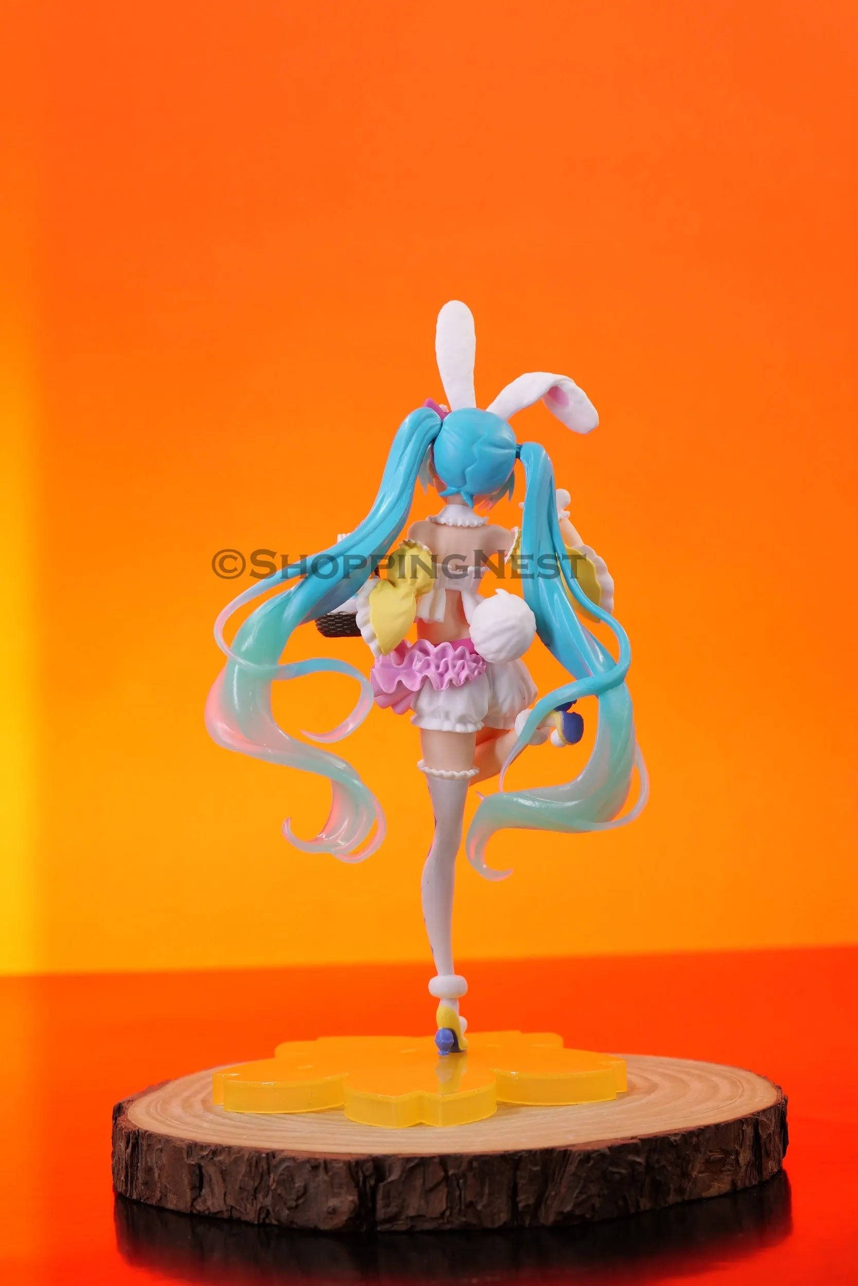 Hatsune Miku Waifu Yellow with basket Action Figure | 22 Cms |