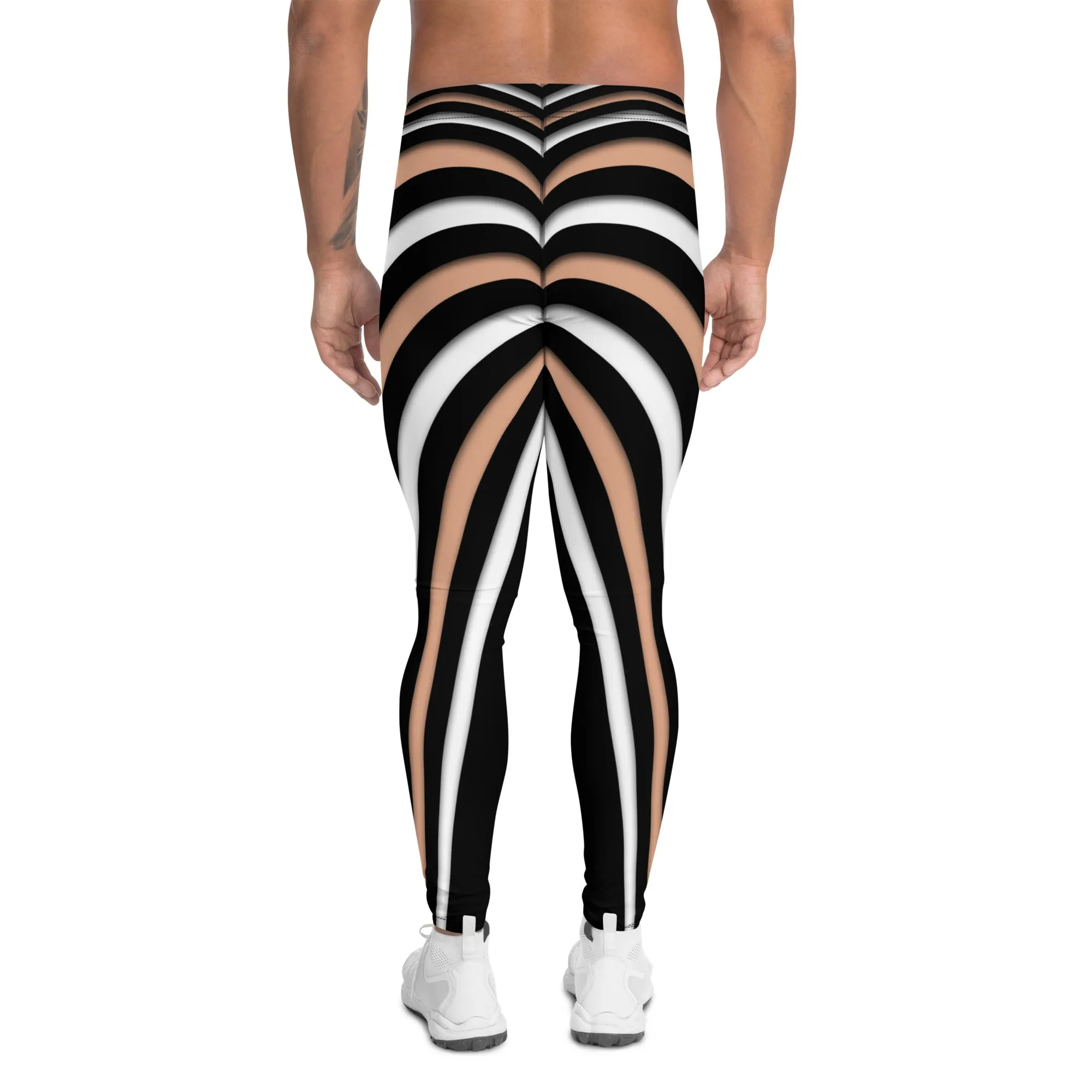 Heart Shaped Illusion Men's Leggings