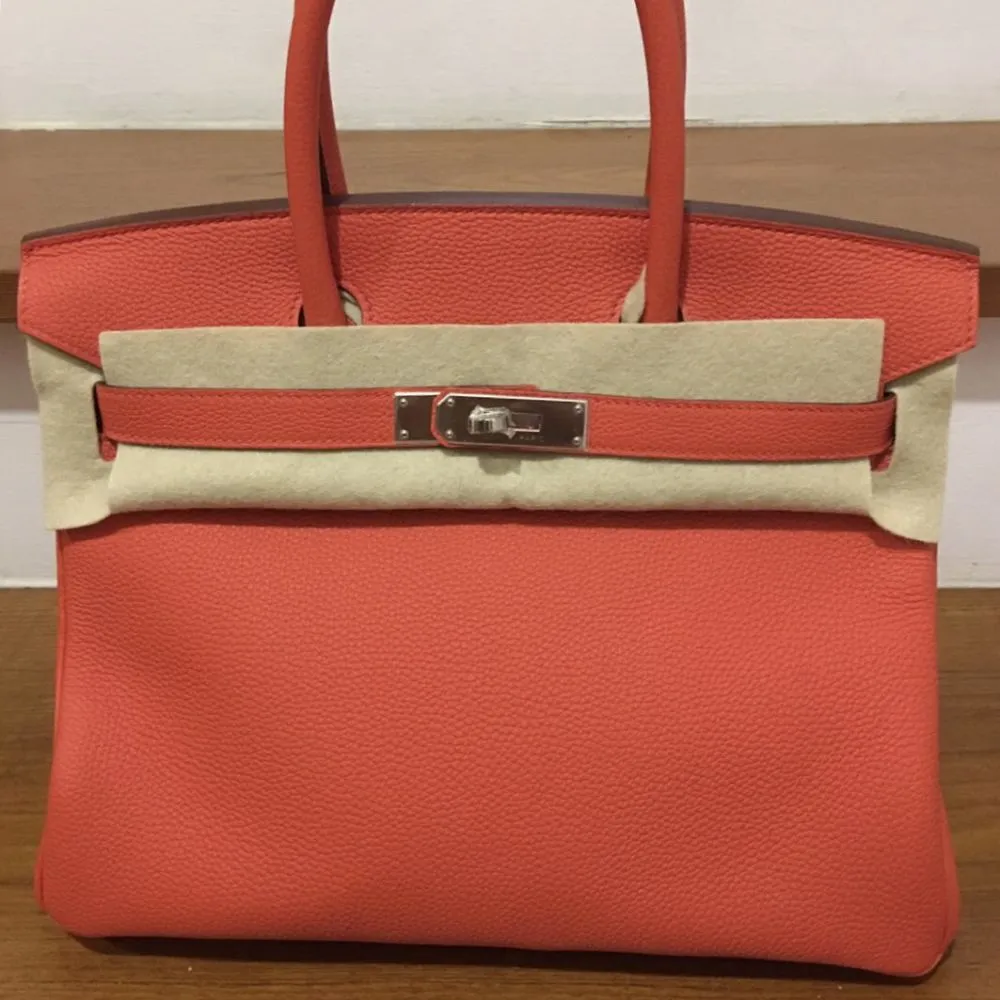 Hermès Birkin 30 Capucine Togo Palladium Hardware PHW