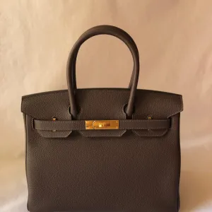 Hermès Birkin 30 Chocolat Togo Rose Gold Hardware RGHW