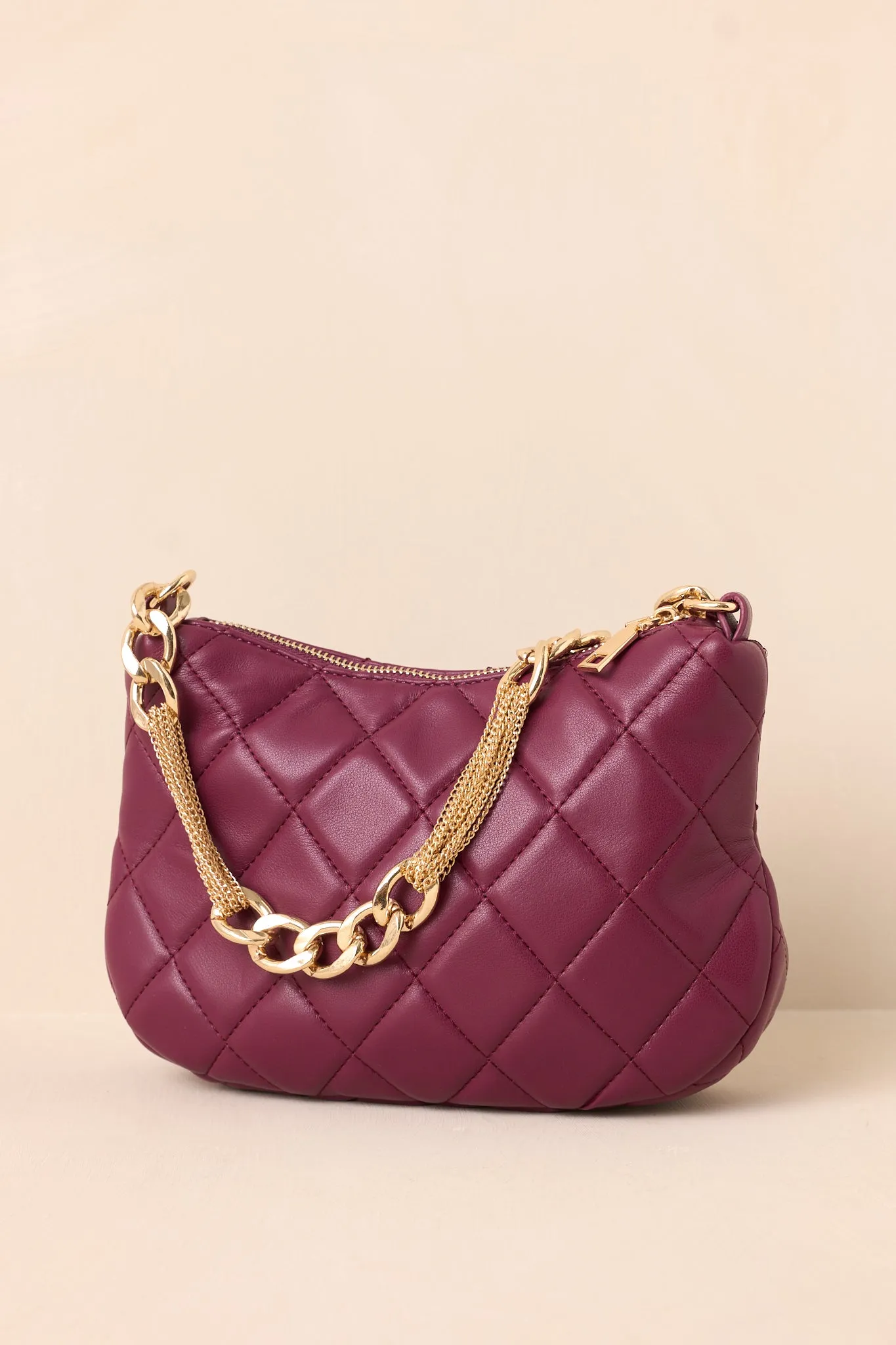 I'm Yours Tonight Merlot Quilted Handbag