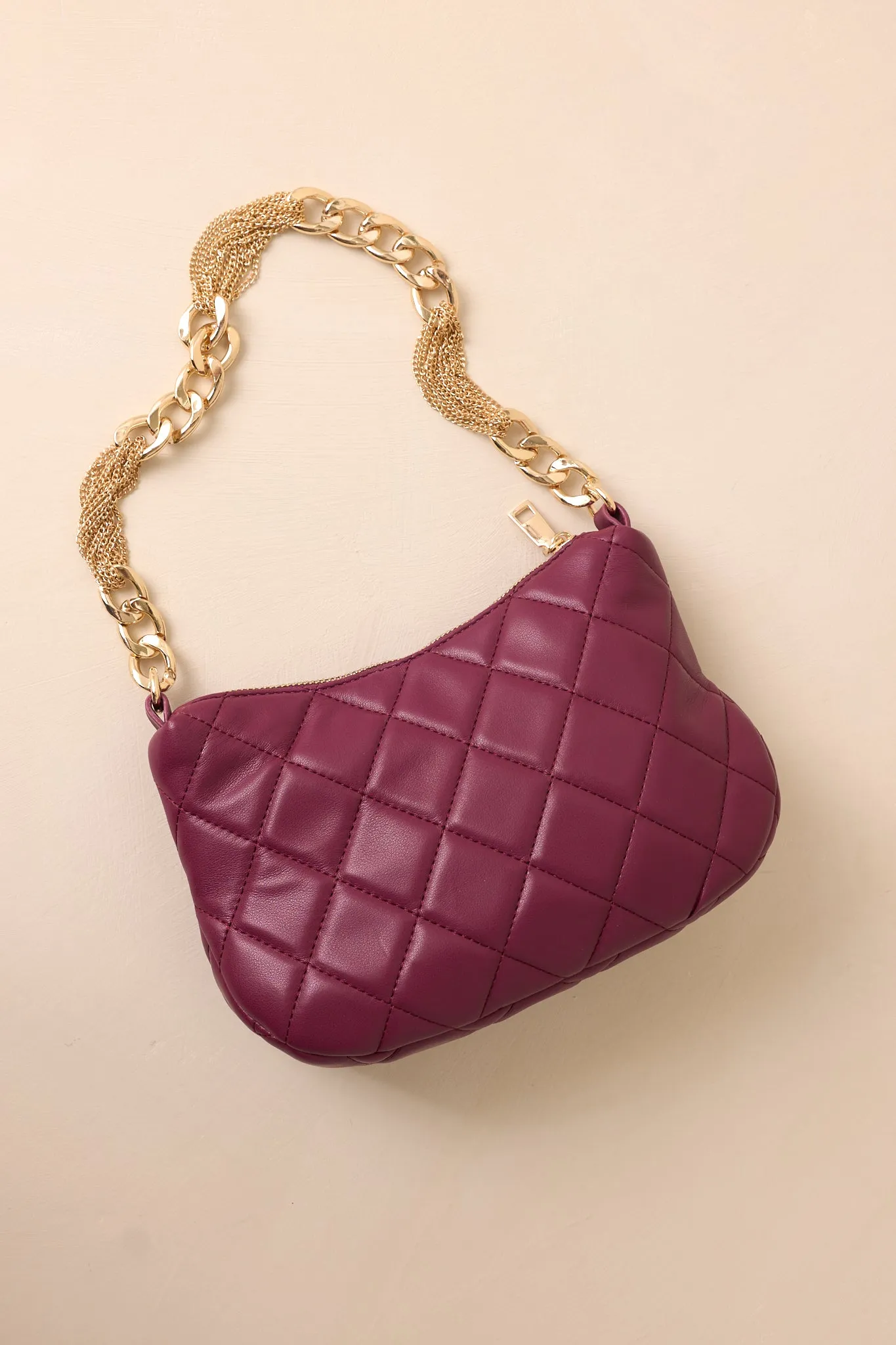 I'm Yours Tonight Merlot Quilted Handbag