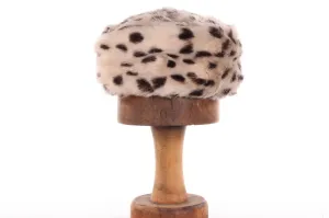 Jacoll Vintage Spotted Faux Fur Hat 53cm