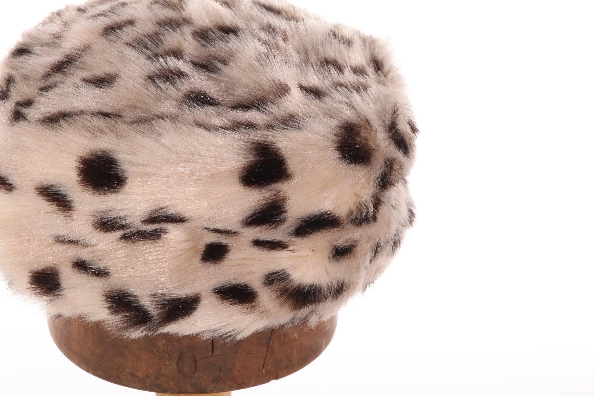 Jacoll Vintage Spotted Faux Fur Hat 53cm