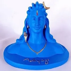 JAGMOOLYA Products Shiva Statue for Car Dash Board, Pooja & Gift, Mahadev Murti, Idol, Lord Adiyogi Shankara for Home Decor (Blue)