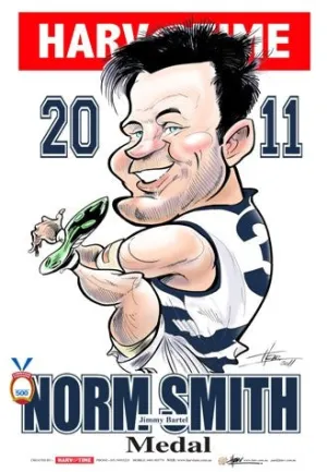 Jimmy Bartel, 2011 Norm Smith Medal, Harv Time Poster