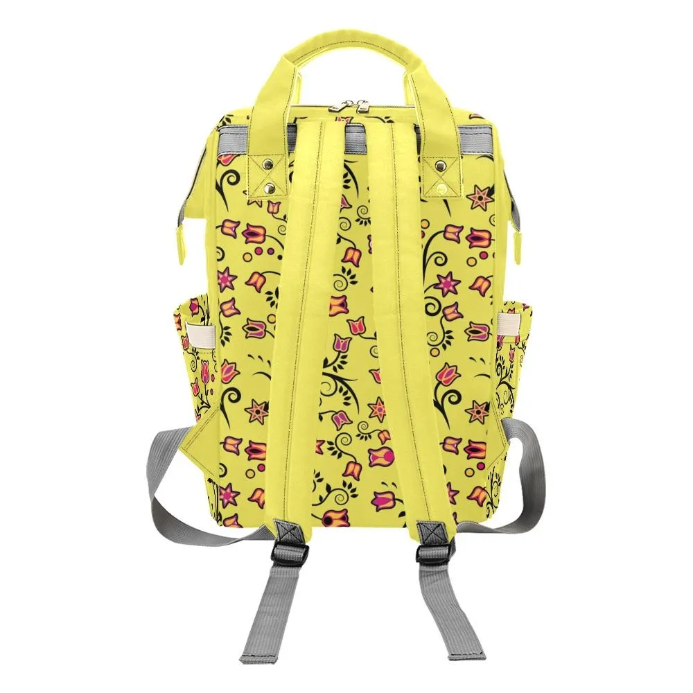 Key Lime Star Multi-Function Diaper Backpack/Diaper Bag