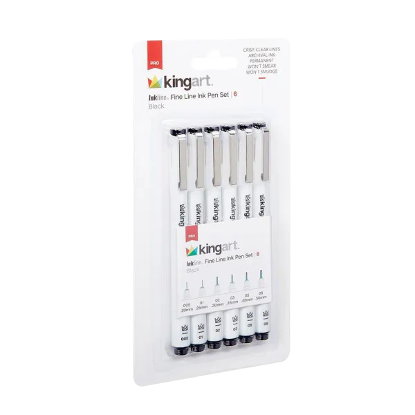 Kingart™ Fine Line Ink Pen Set