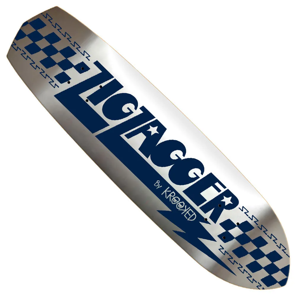 Krooked Deck Zip Zagger Silver Foil 8.62