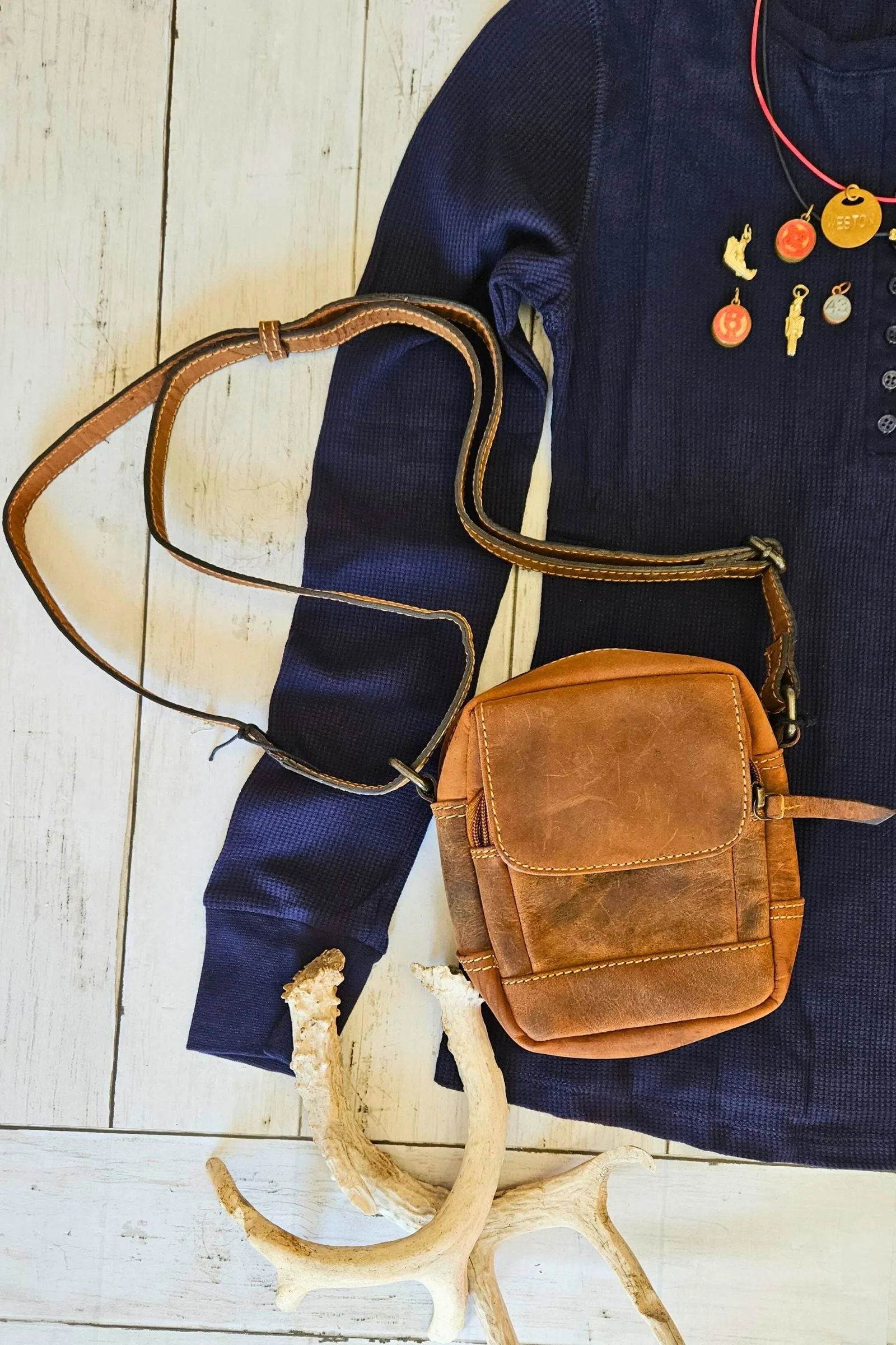 Kurlingham Essentials Leather Crossbody Bag