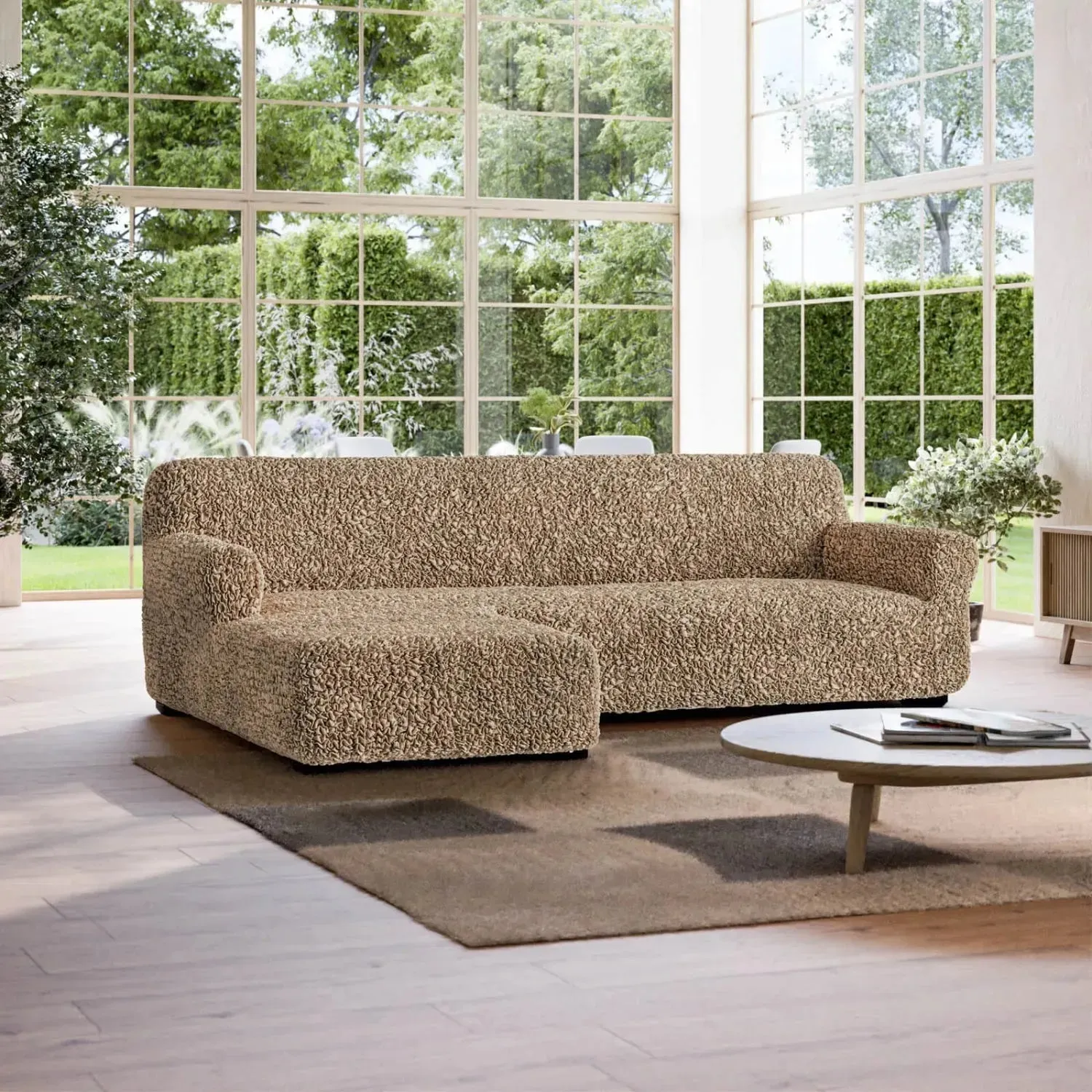 L-Shaped Sofa Slipcover (Left Chaise), Fuco Cotton Collection