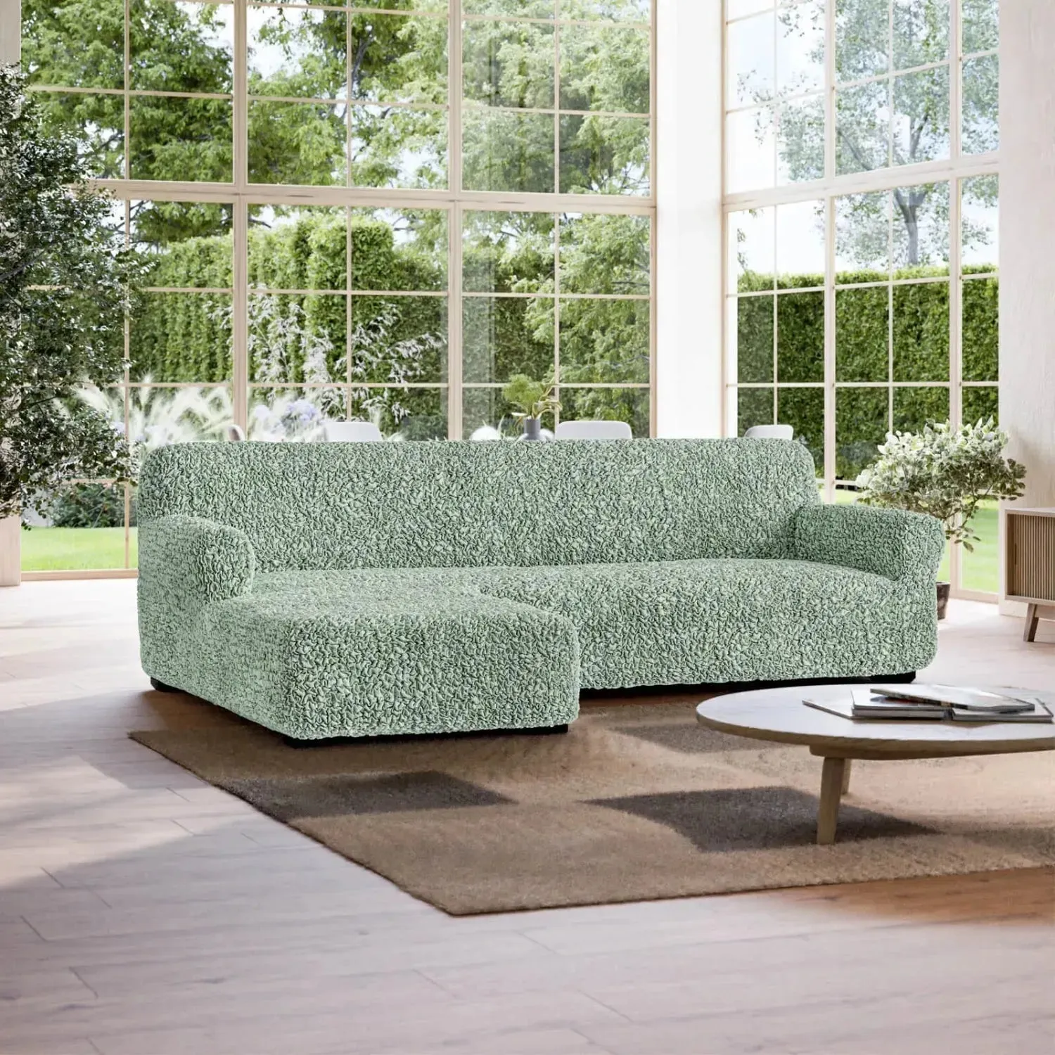 L-Shaped Sofa Slipcover (Left Chaise), Fuco Cotton Collection