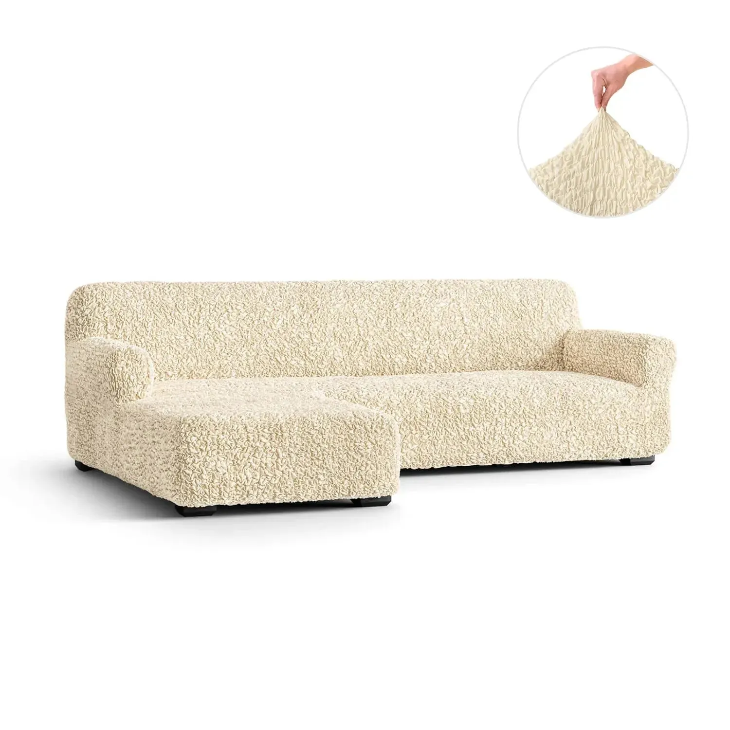 L-Shaped Sofa Slipcover (Left Chaise), Fuco Cotton Collection