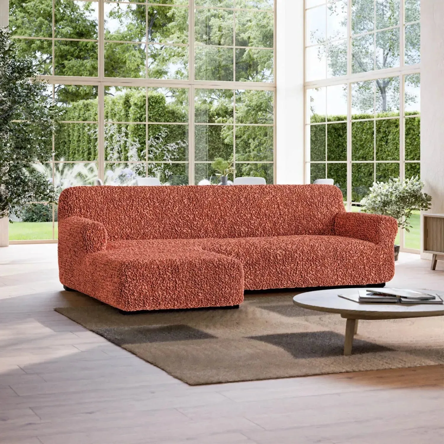 L-Shaped Sofa Slipcover (Left Chaise), Fuco Cotton Collection