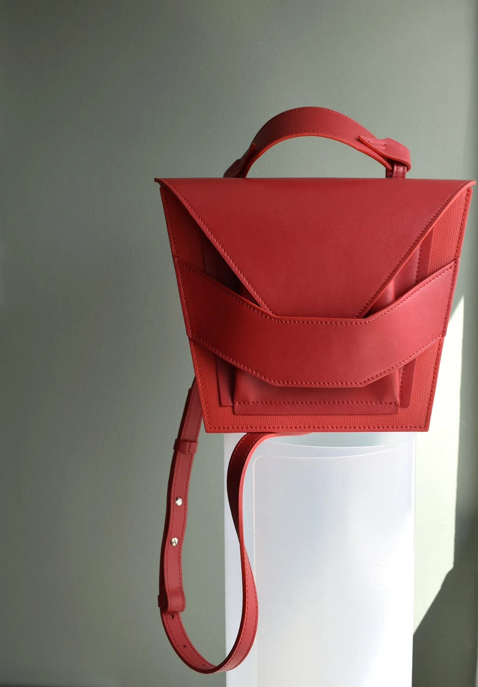 Layered Red Bag