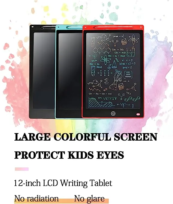 LCD Writing Tablet Pad Electronic Kid Drawing Boar d 12" - Blue