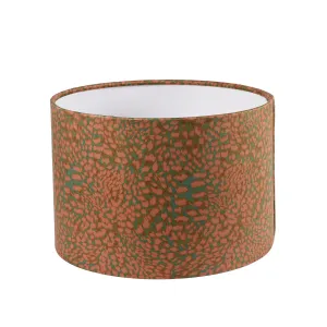 Leopard Drum Lampshade  - Peach - Various Sizes