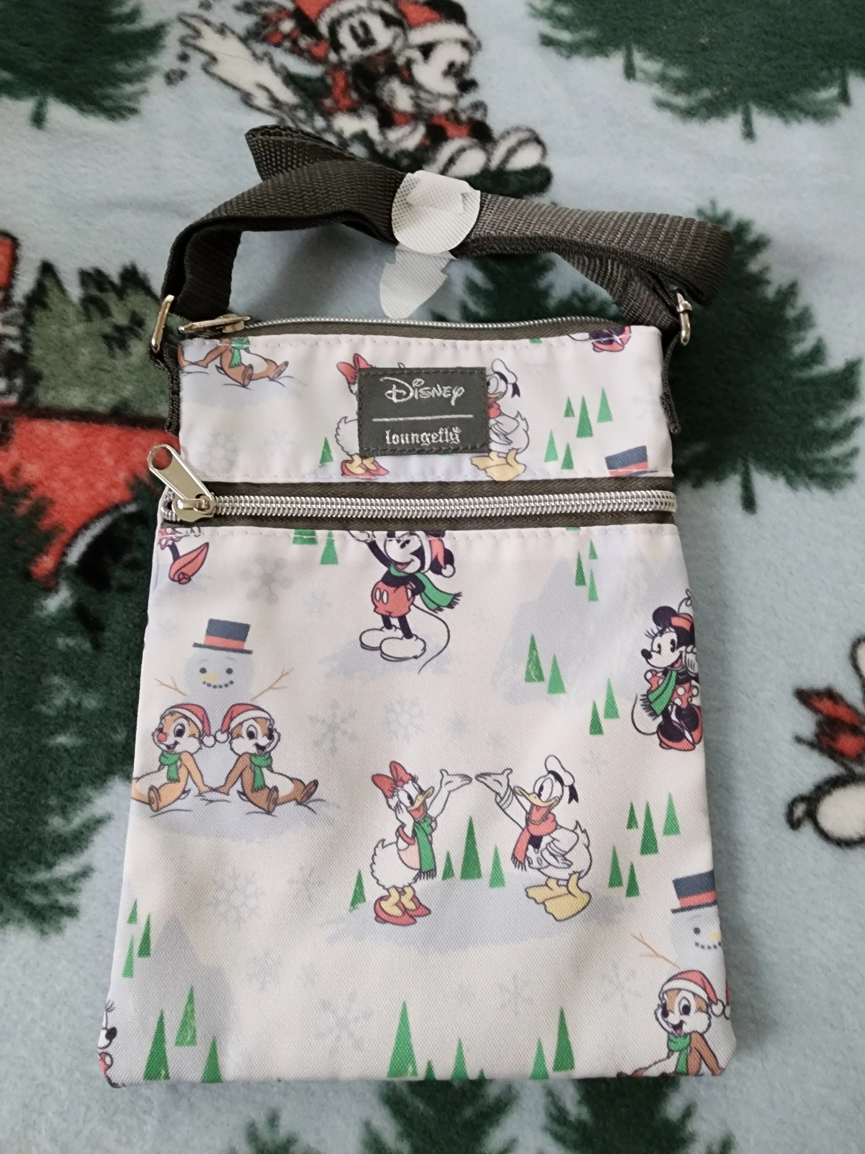 Loungefly Disney Characters Christmas Crossbody Bag