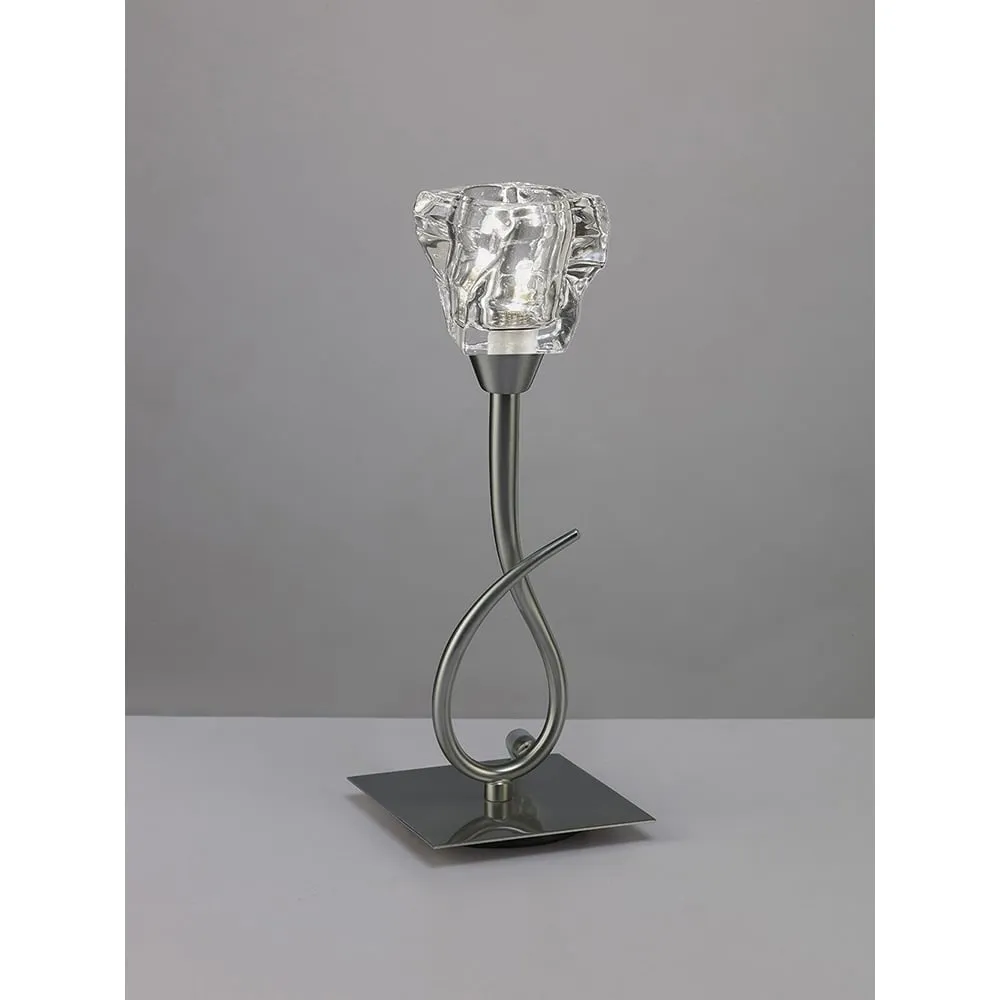 Mantra M3757 Iku Table Lamp 1 Light Satin Nickel