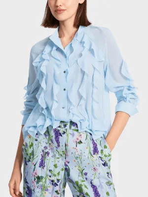 Marc Cain Collections Blouse With Flounces WC 51.27 W44 COL 320