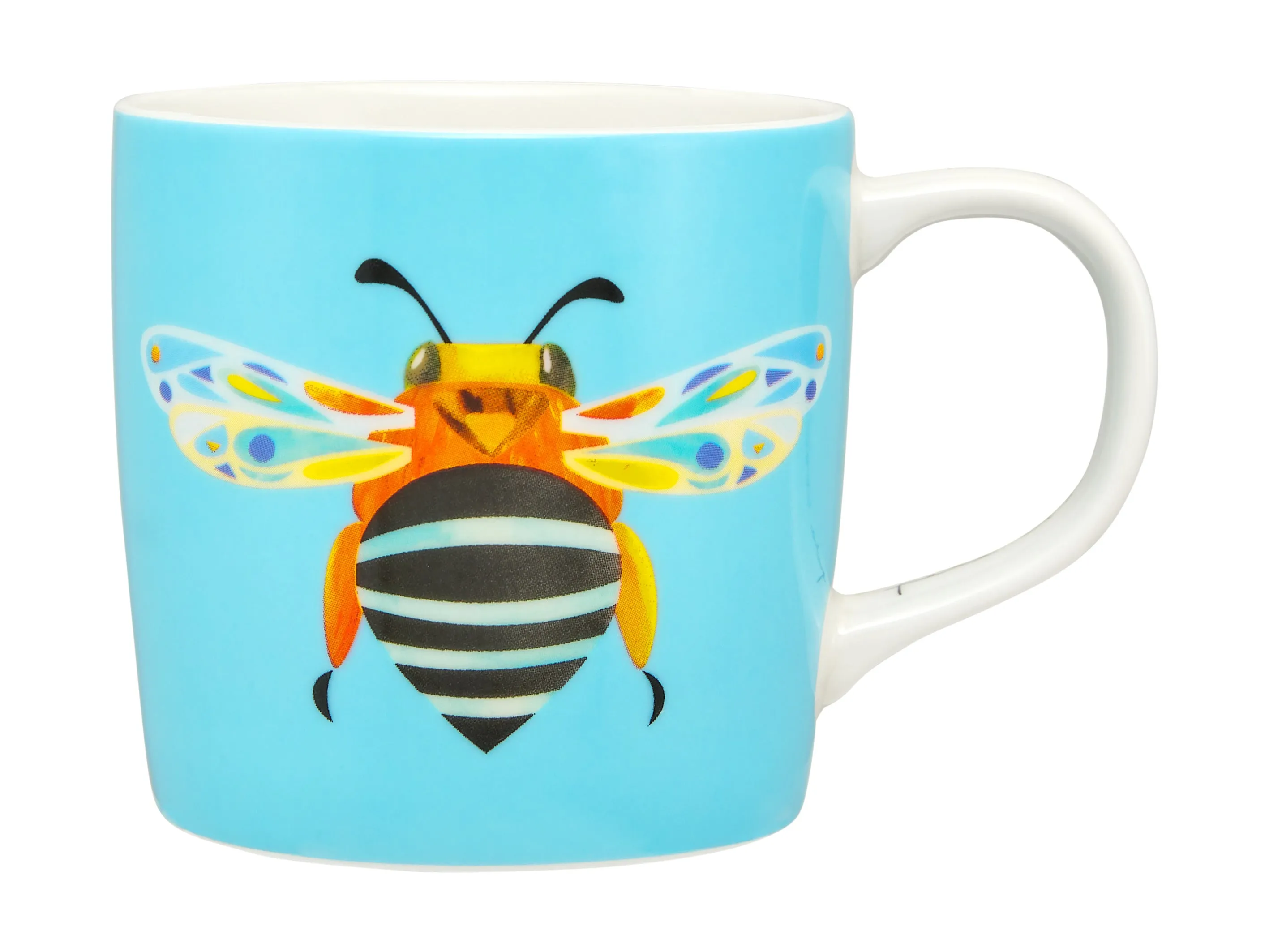 Maxwell & Williams Pete Cromer Garden Party Mug 370ml - Blue Banded Bee