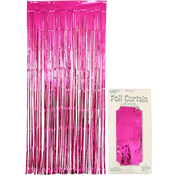 Metallic Pink Door Curtain