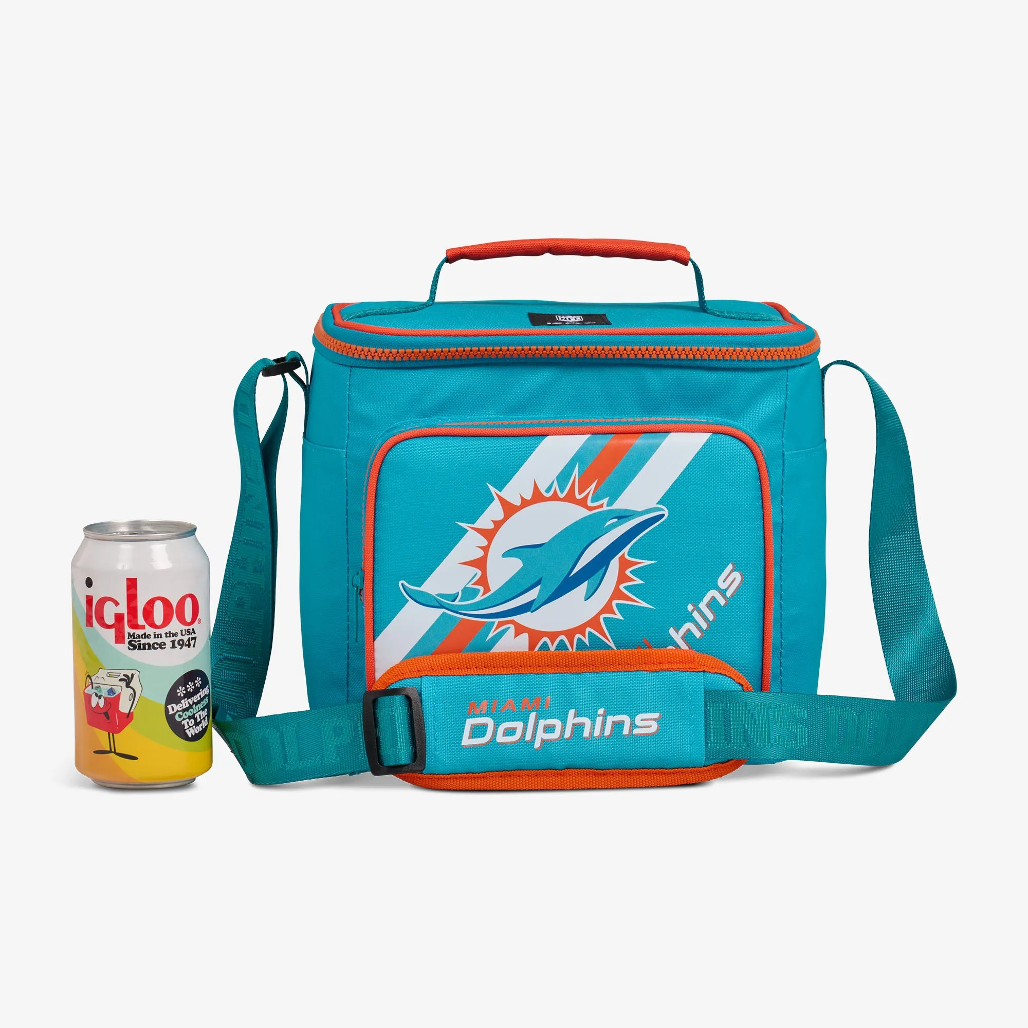 Miami Dolphins Square Lunch Cooler Bag