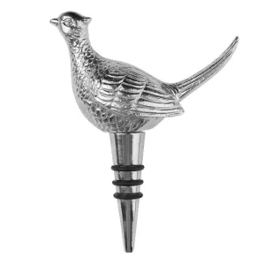 Millbry Hill Nickel Pheasant Bottle Stopper