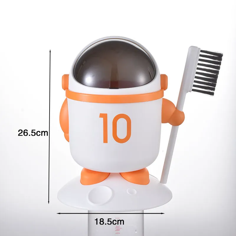 Mini Astronaut Shape Cute Office Trash Can