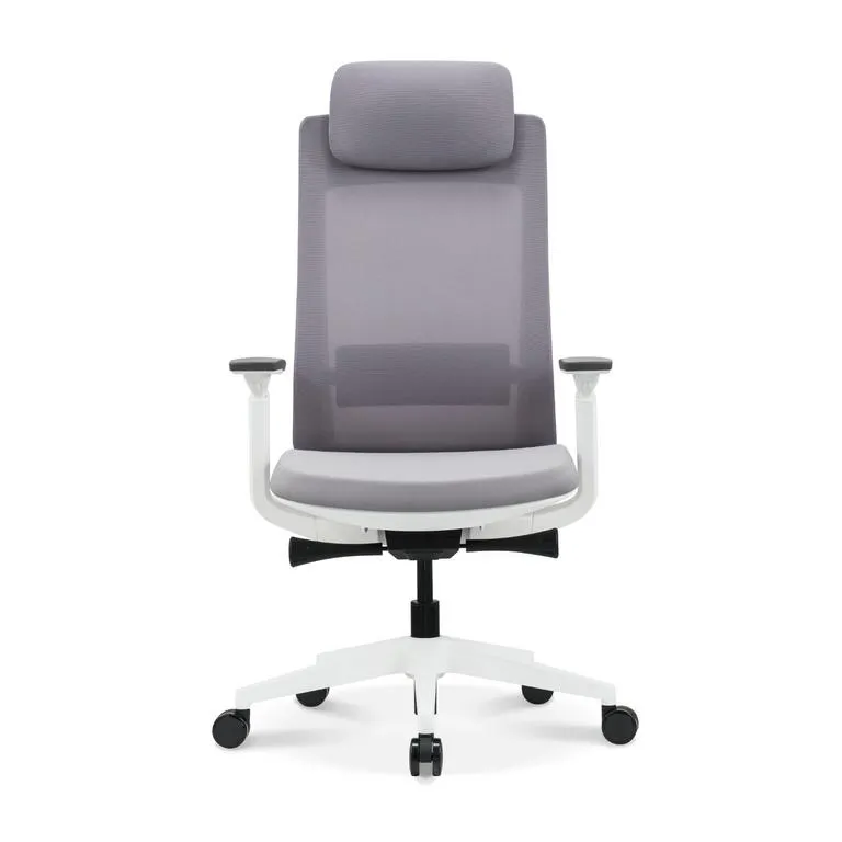 Modern Ergonomic Office Chair with High Density Soft Cushion for Long Use, Grey