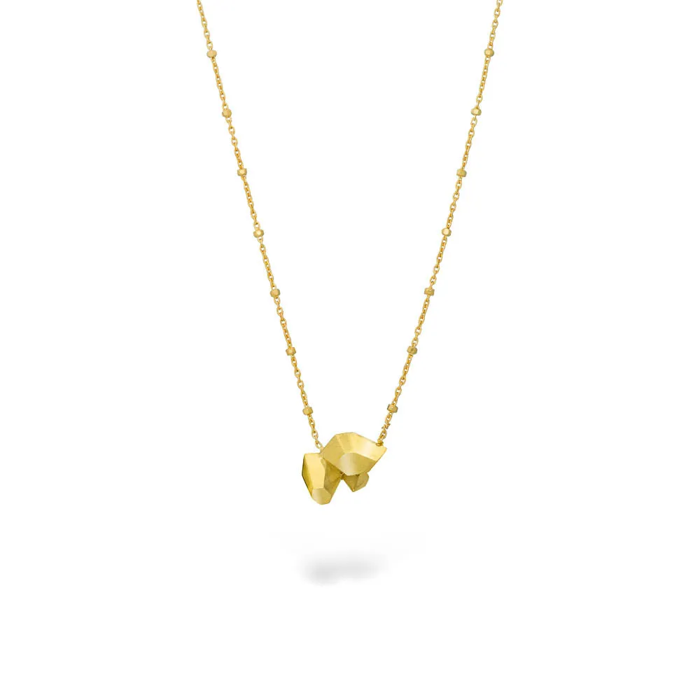 Morning Dream - necklace - sterling silver 925 - gold plated