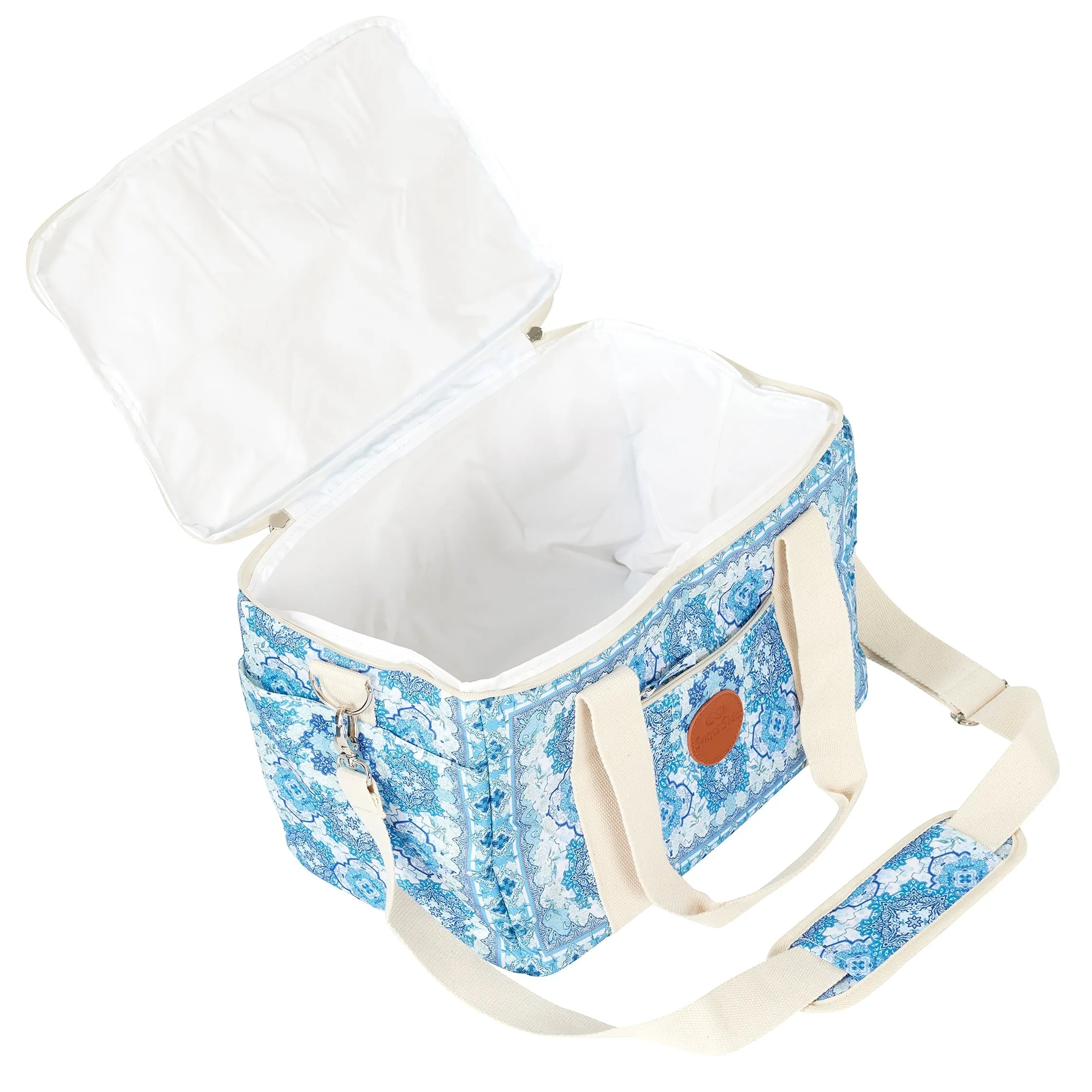 Moroccan Vintage Blue Cooler Bag