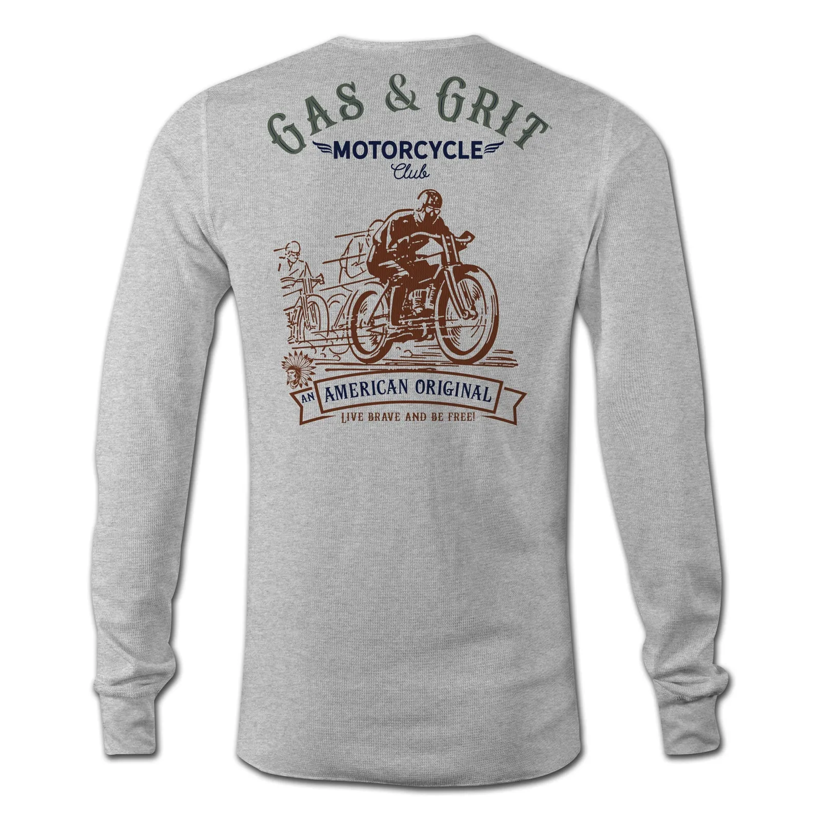 Motorcycle Club Long Sleeve Thermal (Heather Gray)