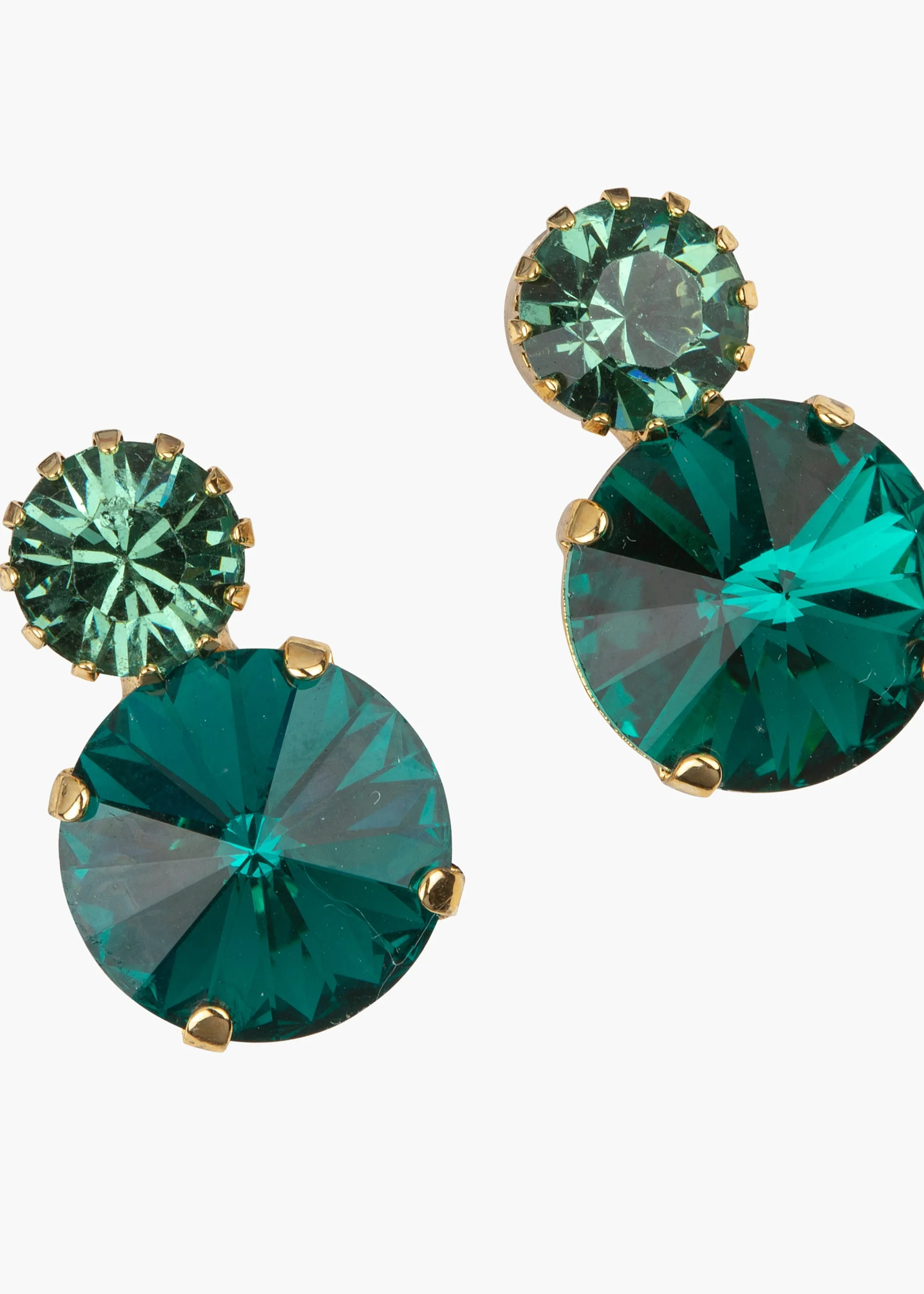 Myrla Earrings -- Emerald