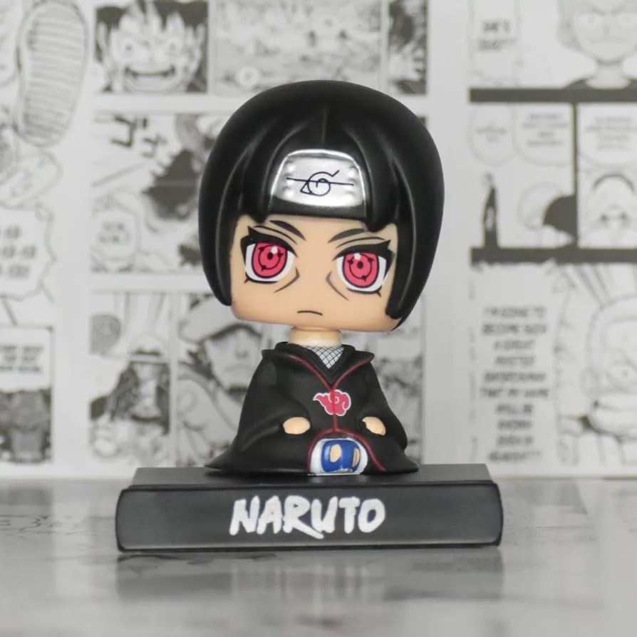 Naruto Anime Itachi Uchiha Bobblehead With Mobile Holder | 13 CM |