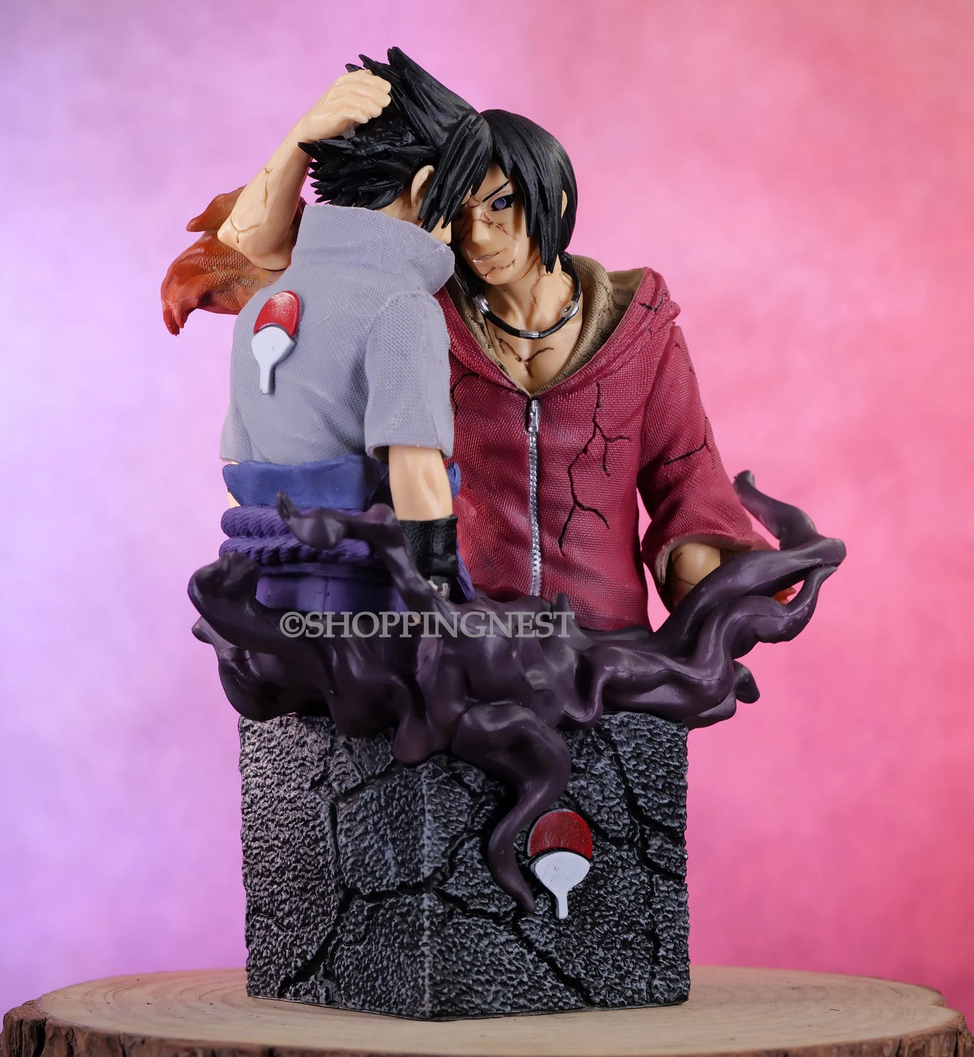 Naruto Uchiha Sasuke Uchiha Itachi Brother Reconciliation Action Figure (17 Cms)