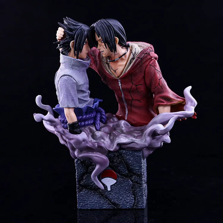 Naruto Uchiha Sasuke Uchiha Itachi Brother Reconciliation Action Figure (17 Cms)